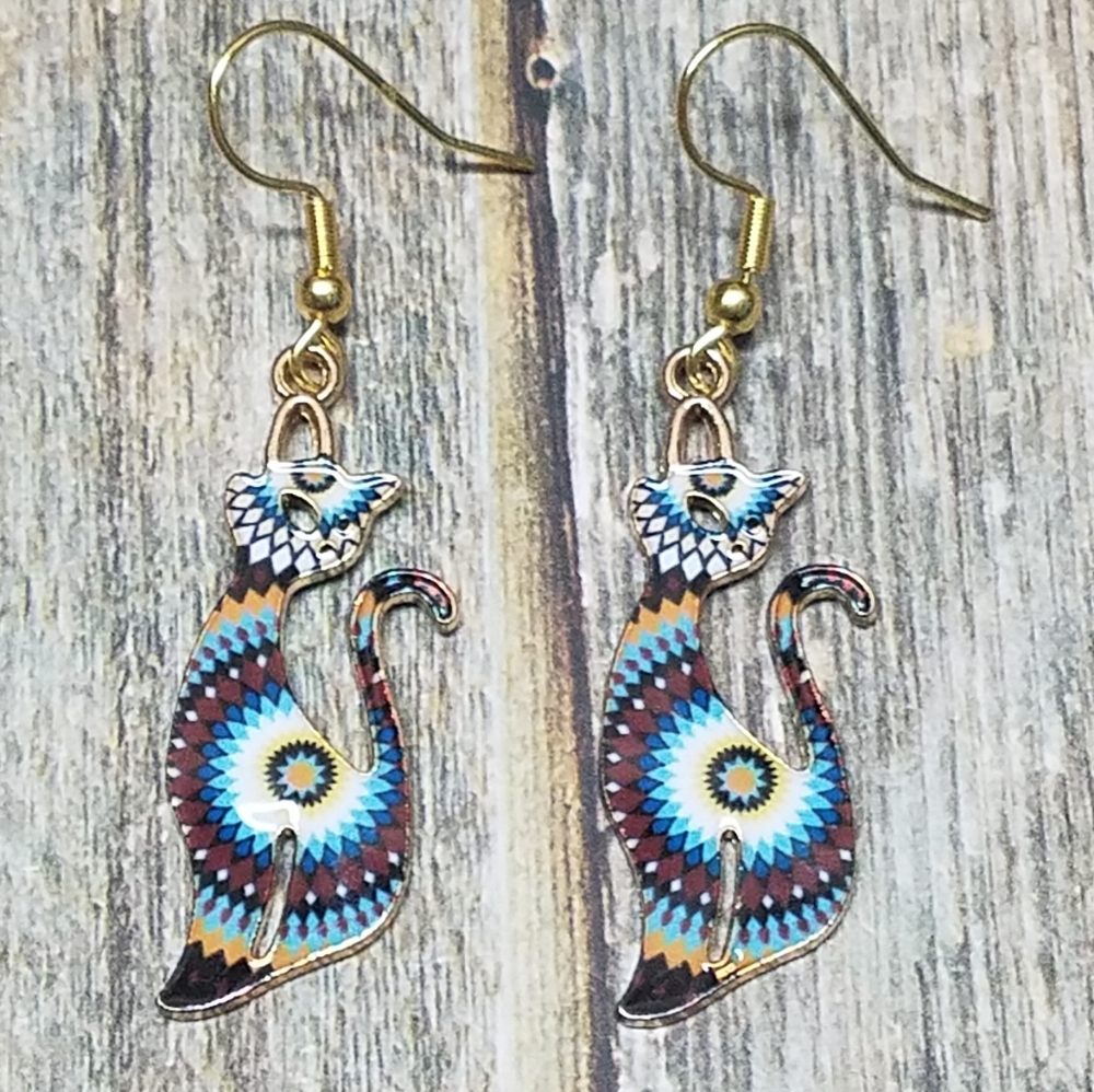 Starburst Cat earrings